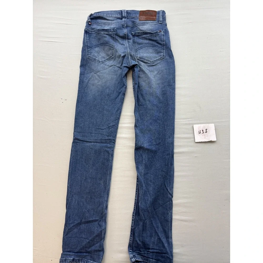 Tommy Jeans Mens Original Straight Ryan Denim Jeans 28x34 Medium Wash Blue
